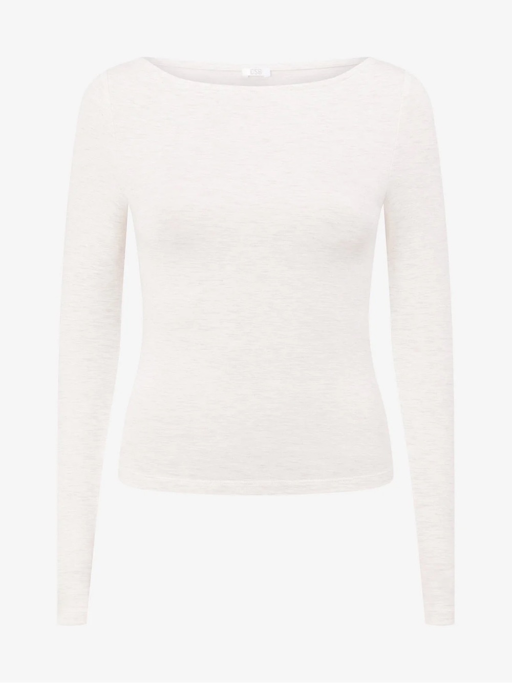 NWT CSB Boat Neck Long Sleeve Top MEDIUM in Oat